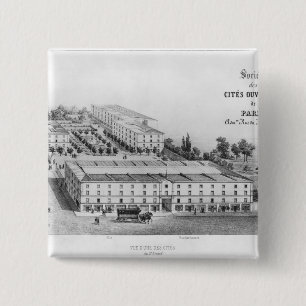 Workers' housing estate 15 cm square badge