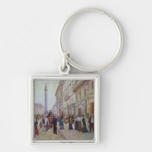 Workers leaving the Maison Paquin Key Ring