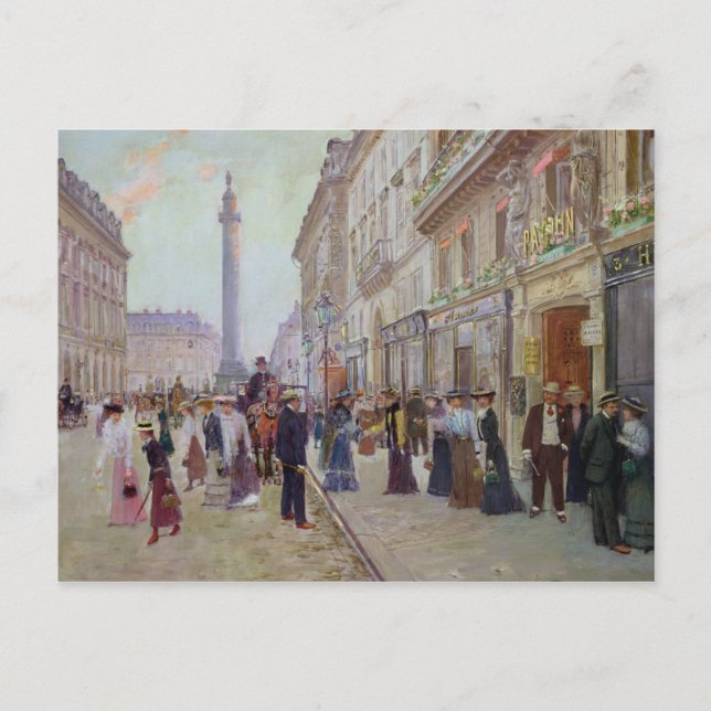 Workers leaving the Maison Paquin Postcard (Front)