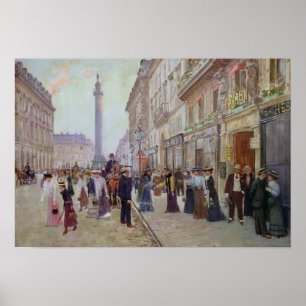 Workers leaving the Maison Paquin Poster