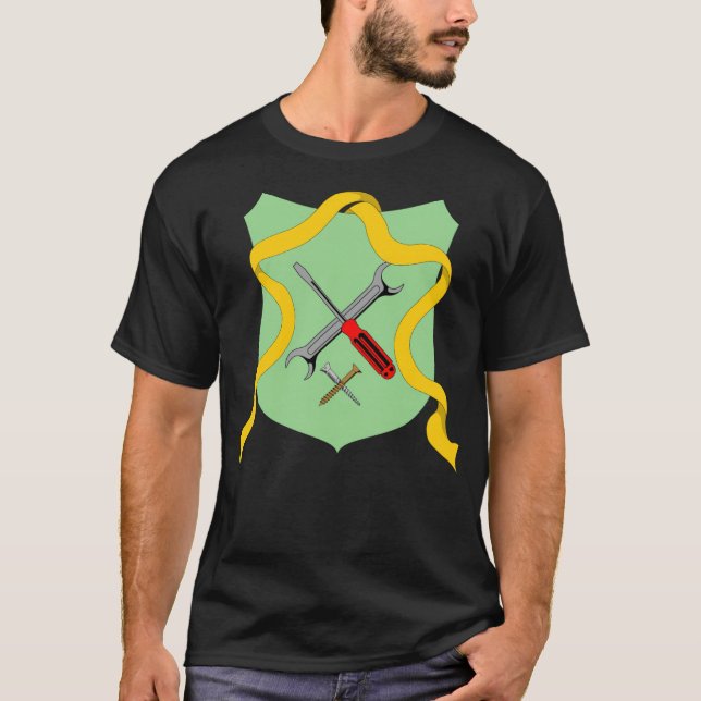 Workers Mechanic Engineer Tools Repair pirate ship T-Shirt (Front)
