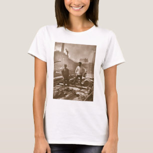 Workers on the 'Silent Highway', from 'Street Life T-Shirt