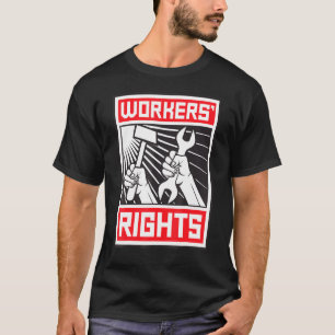 Workers Rights Retro Vintage Soviet Propaganda Sov T-Shirt