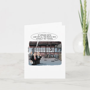 Workforce all laid off card