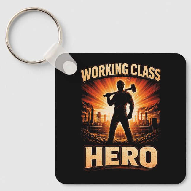 Working Class Hero Key Ring (Front)