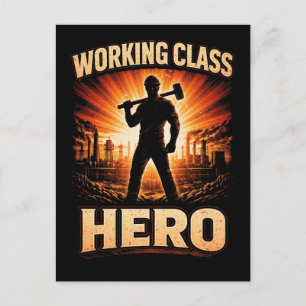 Working Class Hero Postcard