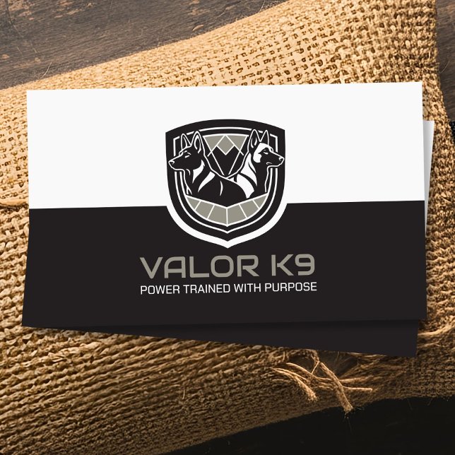 Working Dogs Training - GSD- Malinois Business Card (Creator Uploaded)