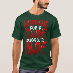 Working for a cure Red Ribbon T-Shirt