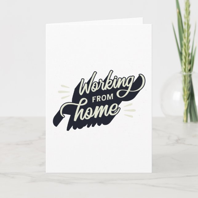 Working From Home Card (Front)