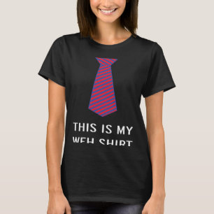 Working From Home Tie T-Shirt