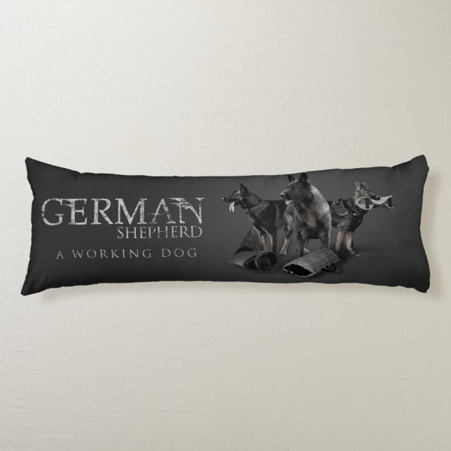 Working German Shepherd Dog  - GSD Body Cushion (Front)