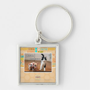 Working kitteh key ring