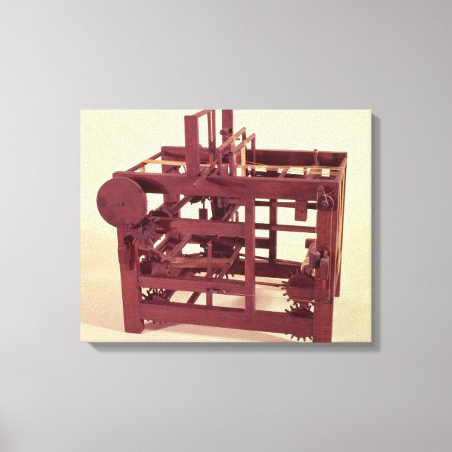 Working model of a loom canvas print (Front)