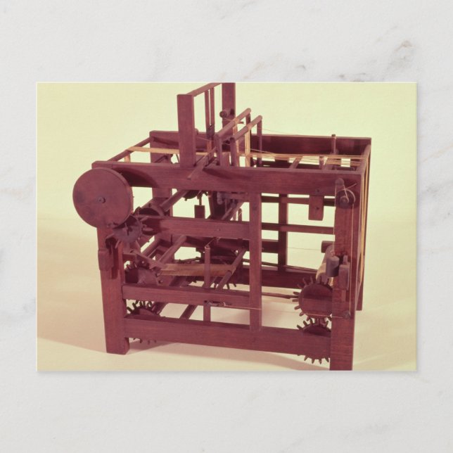 Working model of a loom postcard (Front)