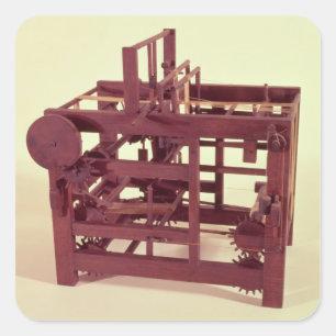 Working model of a loom square sticker