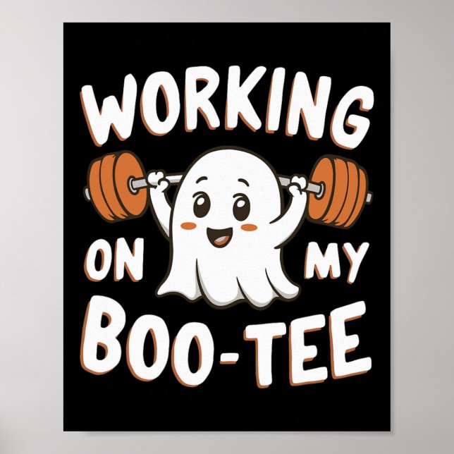 Working On My Boo Tee  Poster (Front)