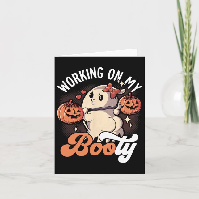 Working On My Booty  Card (Front)