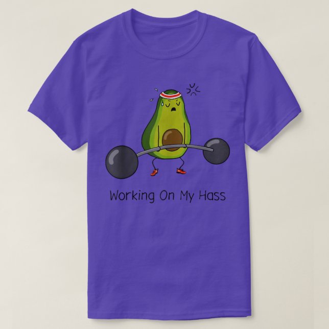 Working On My Hass Avocardio Avocado Deadlift Love T-Shirt (Design Front)