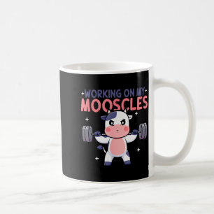 Working On My Mooscles Moo Muscles Workout Design  Coffee Mug