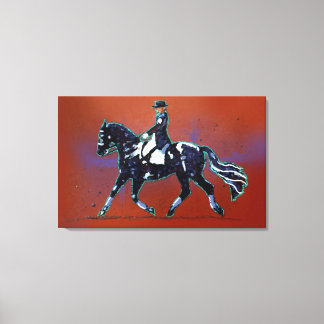 Working Trot Wrapped Canvas