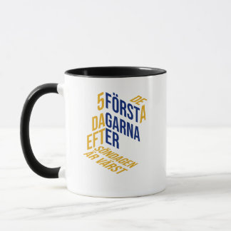Working week t-shirt mug
