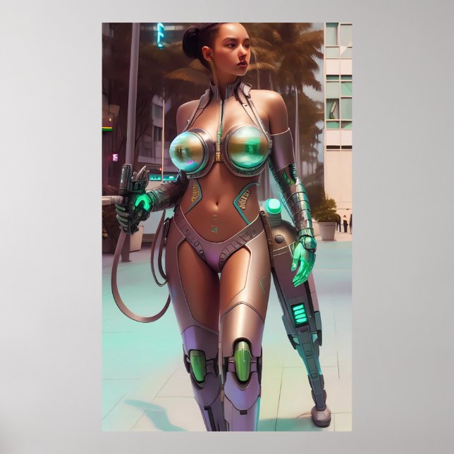 Working with Her Training Leg Poster (Front)