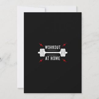 workout  at home invitation