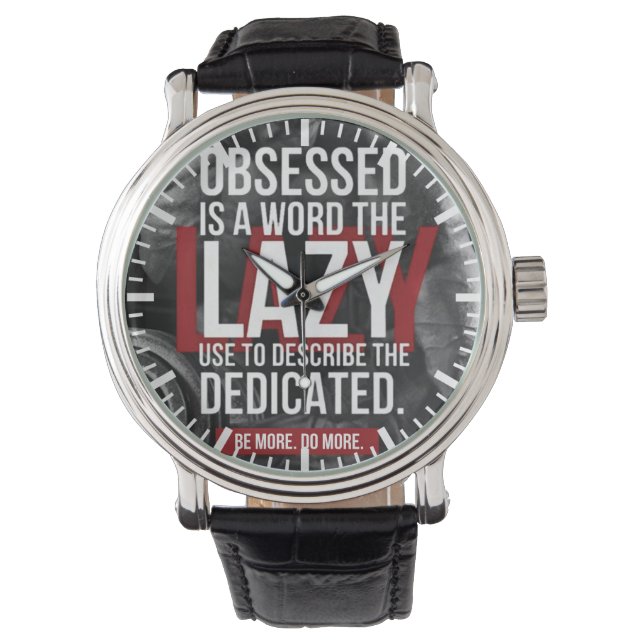 Workout "Body building" Gym Motivational Watch (Front)