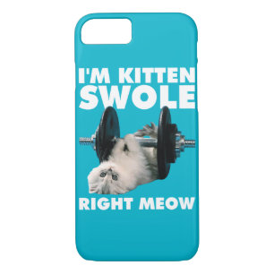 Workout - Cat - I'm Kitten Swole Right Meow Case-Mate iPhone Case