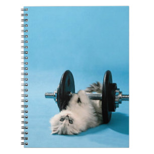 Workout Cat Spiral Notebook