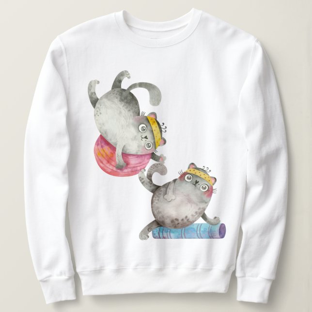Workout Cats Sweatshirt (Design Front)