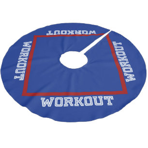 WORKOUT Christmas Brushed Polyester Tree Skirt