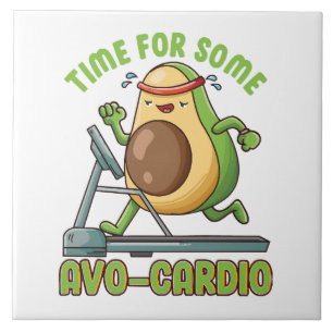 Workout Exercise Funny Humor Sayings Quotes Tile