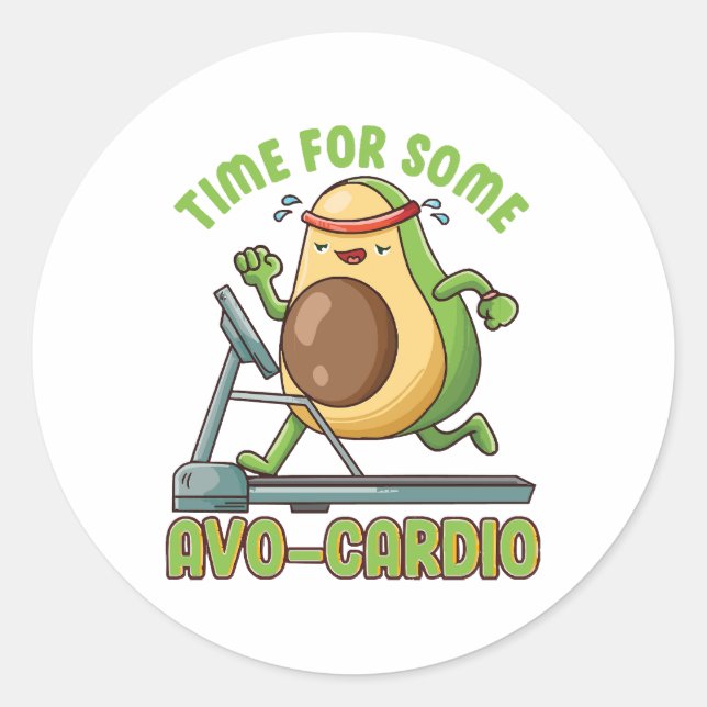 Workout Exercise Funny Humour Sayings Quotes Classic Round Sticker (Front)