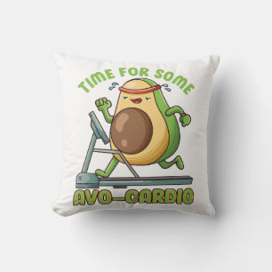 Workout Exercise Funny Humour Sayings Quotes Cushion