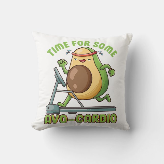 Workout Exercise Funny Humour Sayings Quotes Cushion (Front)