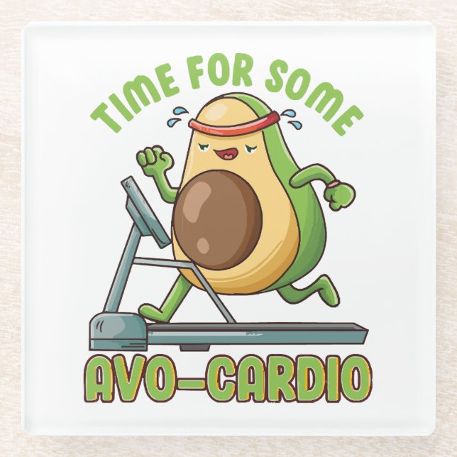 Workout Exercise Funny Humour Sayings Quotes Glass Coaster (Front)