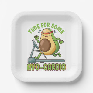 Workout Exercise Funny Humour Sayings Quotes Paper Plate