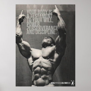 Workout Fitness Gym Motivational Poster