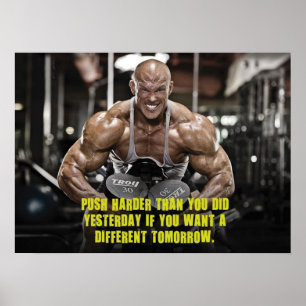 Workout Fitness Gym Motivational Poster