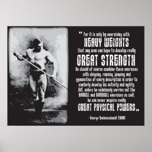 Workout Fitness Gym Motivational Poster