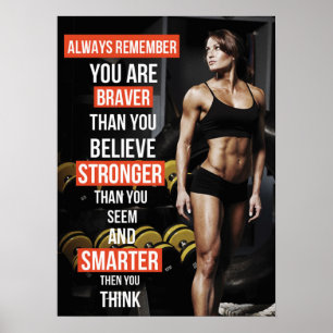 Workout Fitness Gym Motivational Poster