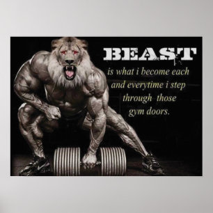 Workout Fitness Gym Motivational Poster