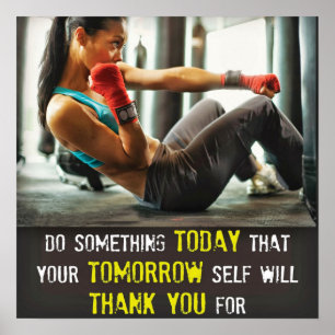 Workout Fitness Gym Motivational Poster