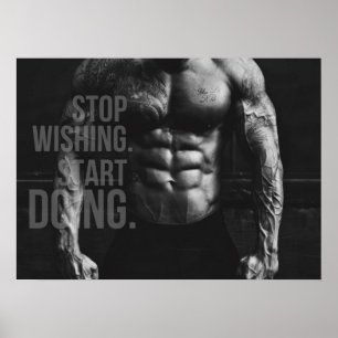 Workout Fitness Gym Motivational Poster