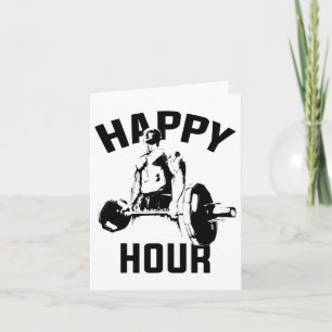 Workout Funny Deadlift Gym Motivational Weight Lif Card