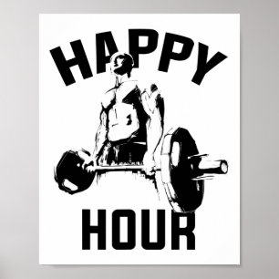 Workout Funny Deadlift Gym Motivational Weight Lif Poster
