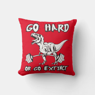 Workout - Go Hard or Go Extinct - T-Rex Deadlift Cushion