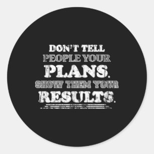 Workout Gym Fitness Sport Exercise Funny Gift Idea Classic Round Sticker