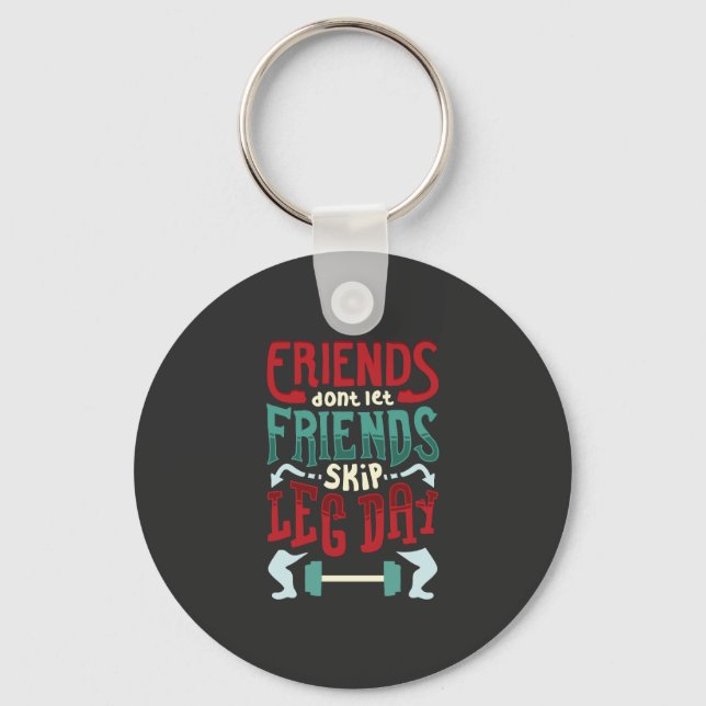 Workout Gym Gift Key Ring (Front)
